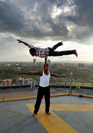 Acrobats on KCC helipad I