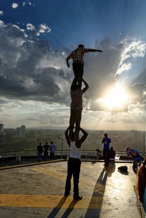 Acrobats on KCC helipad II